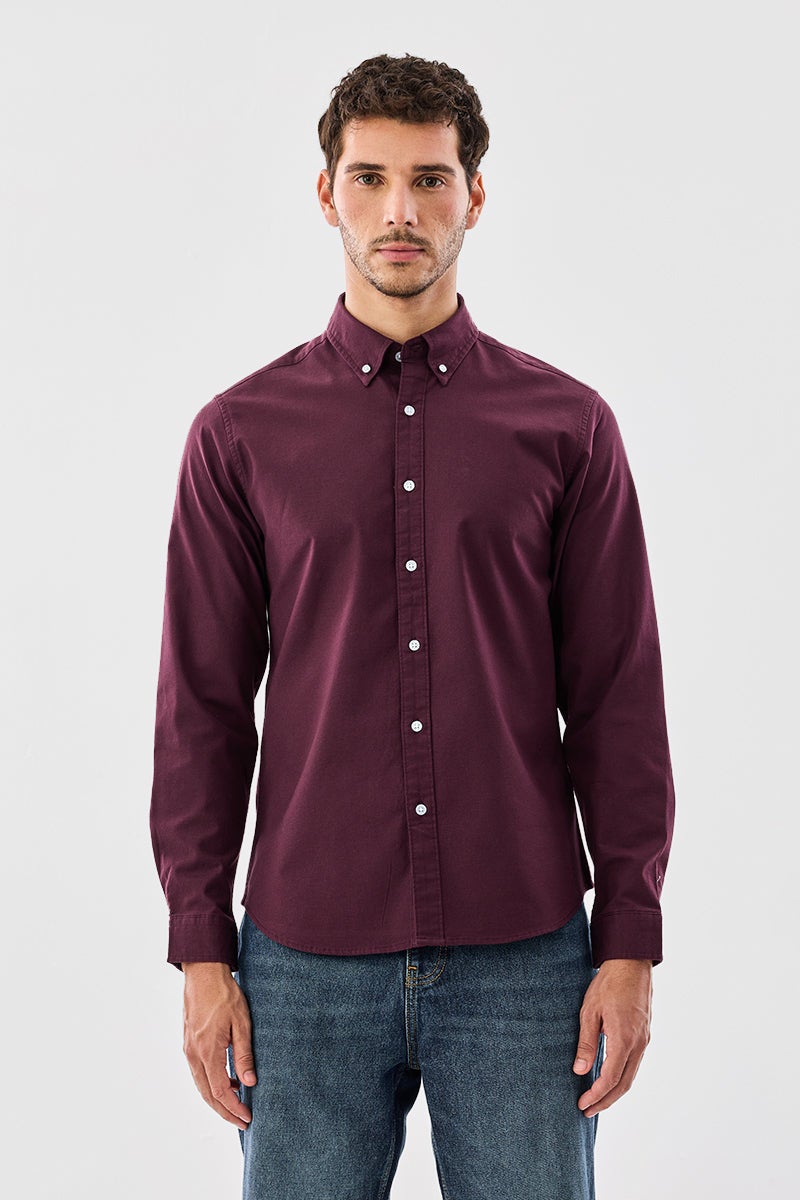 سنيتش قميص أوكتيت عنابي - Image 4